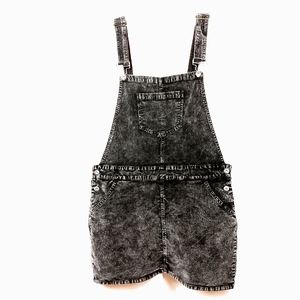 TRU CRAFT DISTRESSED COULDEROY OVERALL DRESS SZ XL
